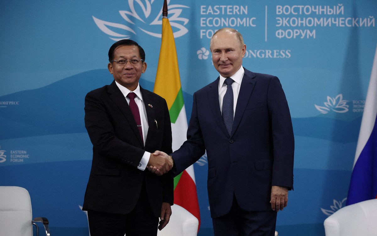 Lãnh đạo chính quyền quân sự Myanmar đến Nga gặp ông Putin
