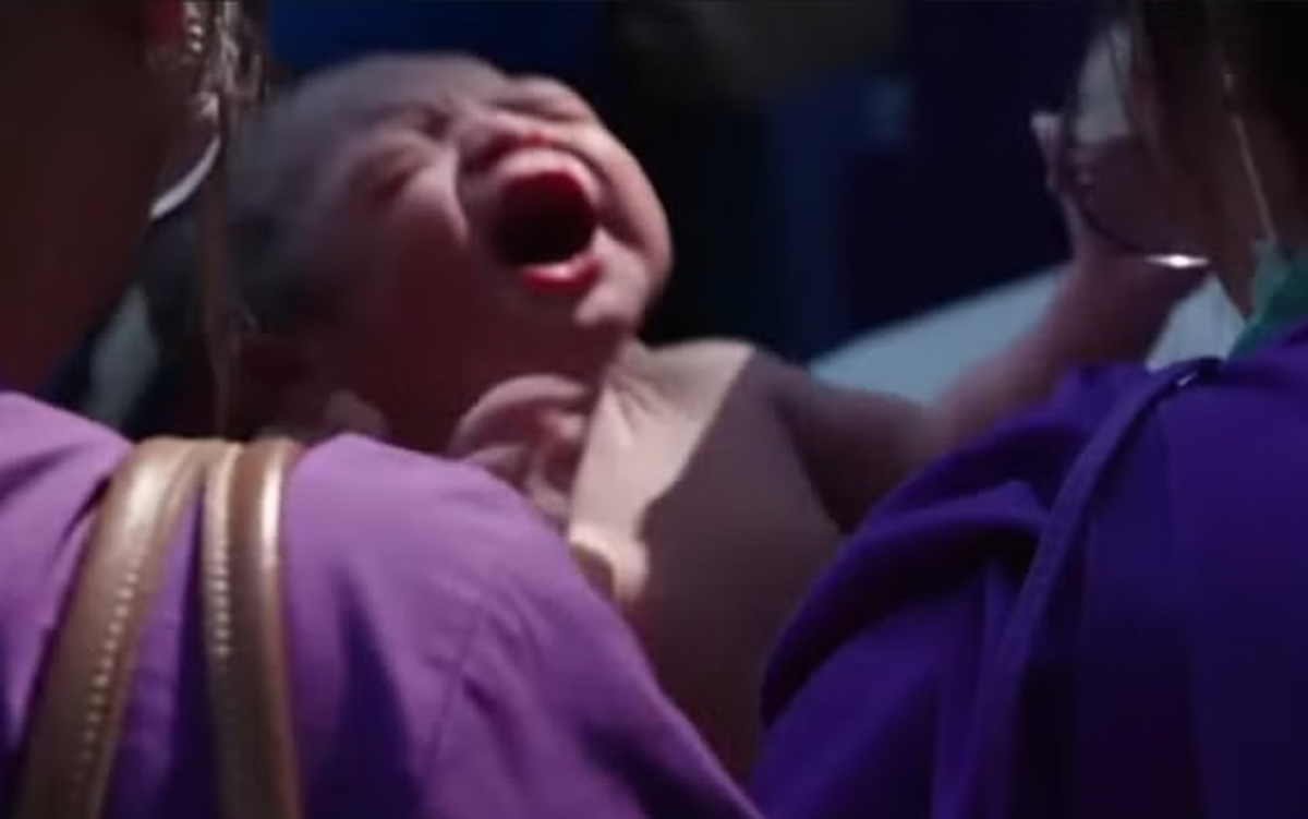 Bé gái chào đời trong rung chấn động đất ở Thái Lan