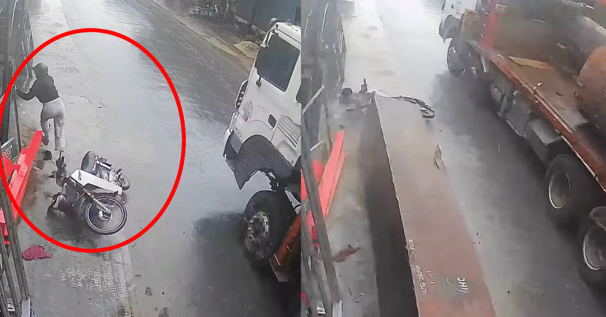 Cô gái kể giây phút vứt xe máy, tránh khối gỗ cả tấn rơi từ ô tô