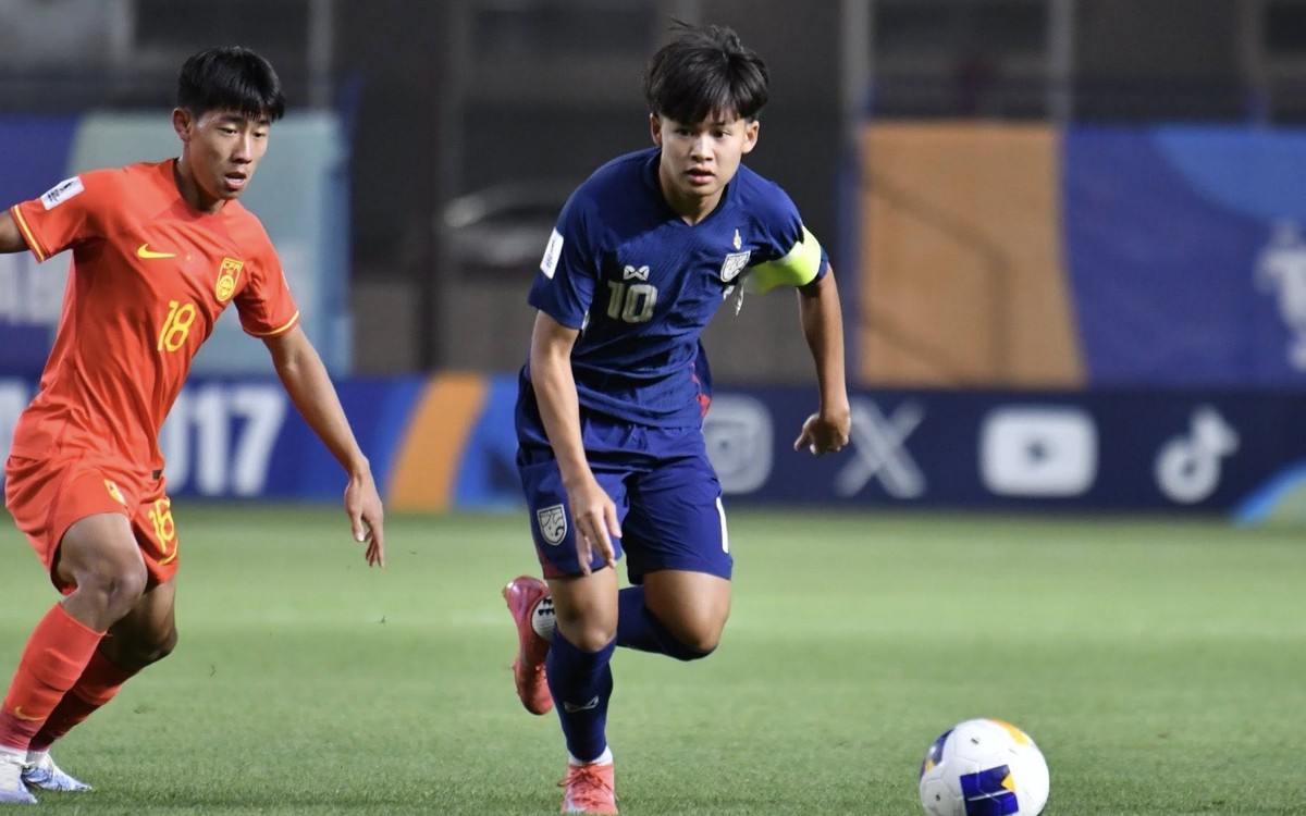 Thái Lan rời Giải U17 châu Á 2025 với 3 trận toàn thua