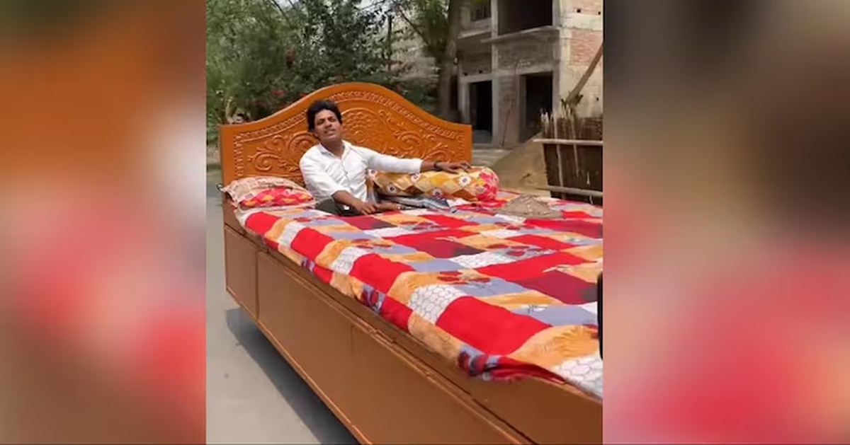 Người đàn ông lái 'giường di động' gây xôn xao mạng xã hội