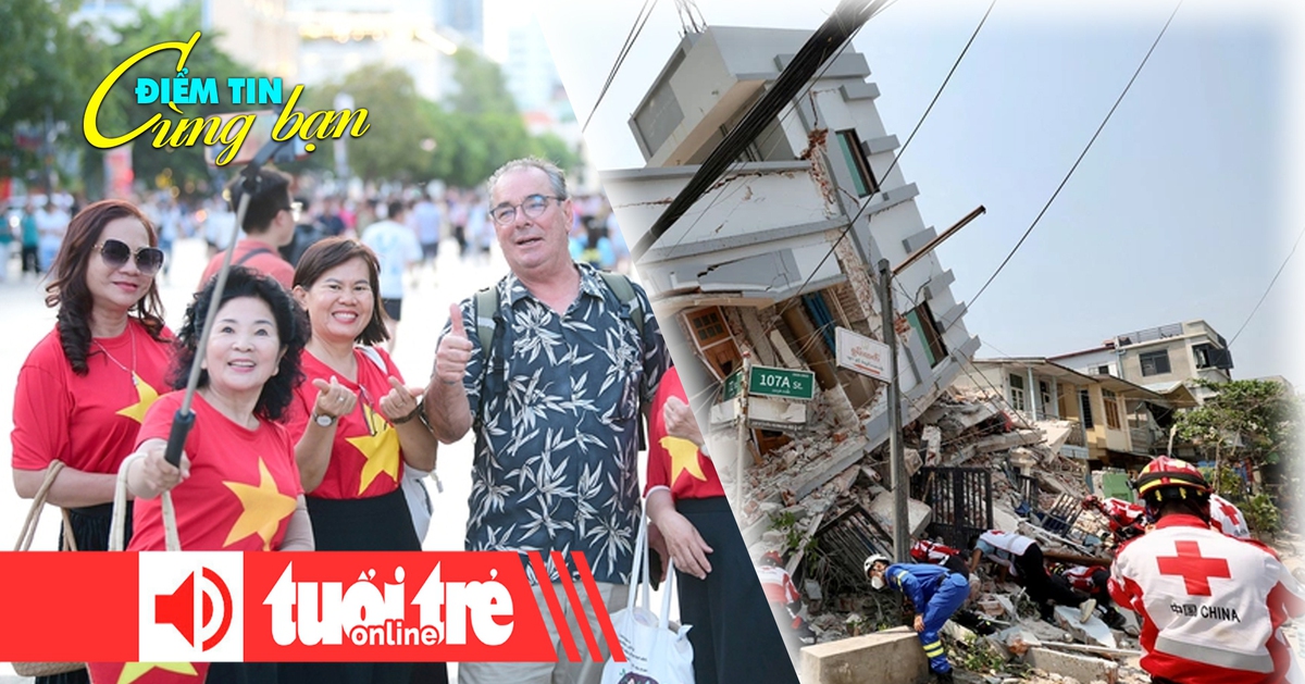 Điểm tin 18h: Du lịch tưng bừng đón đại lễ; Myanmar lại bị động đất mạnh 5,6 độ