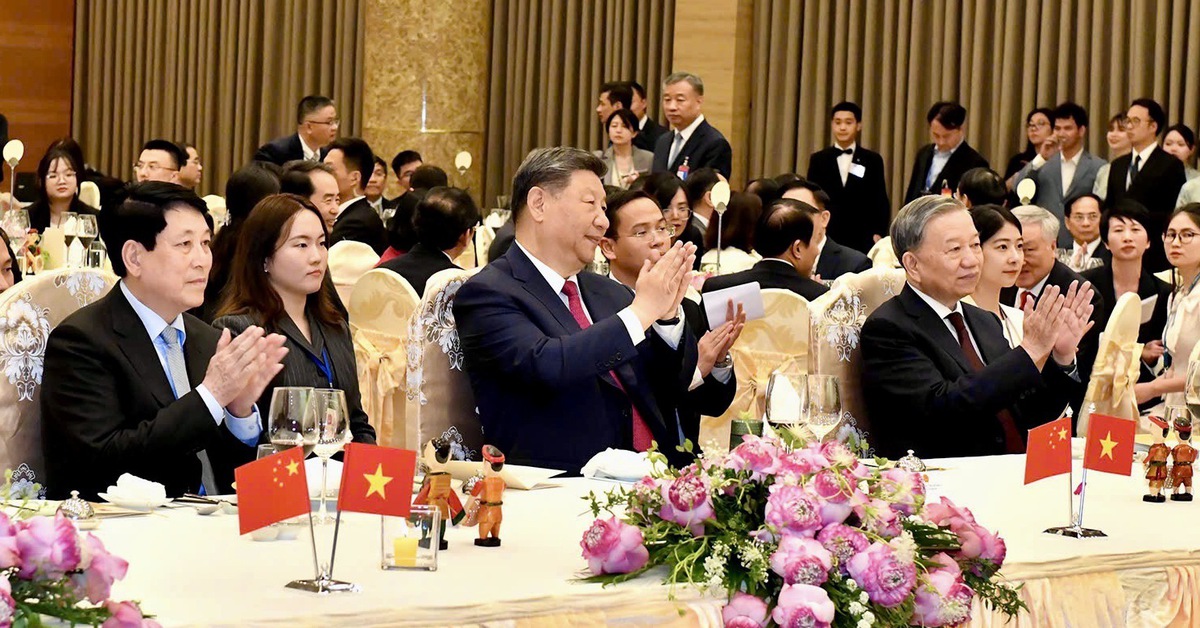 Chiêu đãi trọng thể chào mừng Tổng Bí thư, Chủ tịch nước Trung Quốc Tập Cận Bình