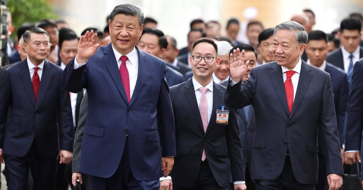 Tổng Bí thư Tô Lâm bước vào hội đàm với Tổng Bí thư, Chủ tịch Trung Quốc Tập Cận Bình