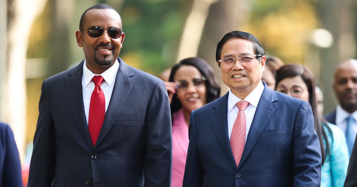 Đón Thủ tướng Ethiopia thăm Việt Nam, thúc đẩy quan hệ với nền kinh tế lớn nhất Đông Phi