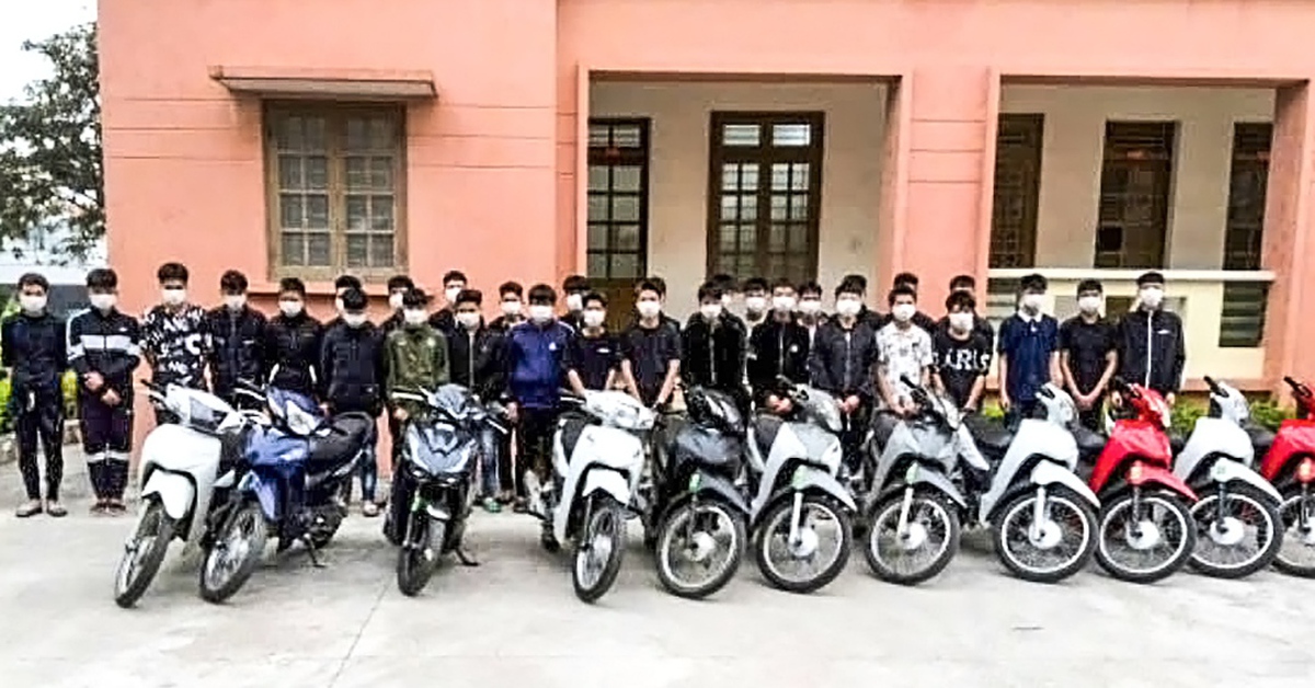 Khởi tố hơn 20 thanh thiếu niên Thái Bình mang dao kiếm tụ tập đánh nhau