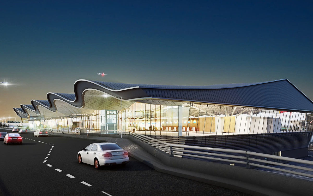 Sân bay Đồng Hới khởi công nhà ga T2, kiến trúc như đồi cát Quảng Bình uốn lượn