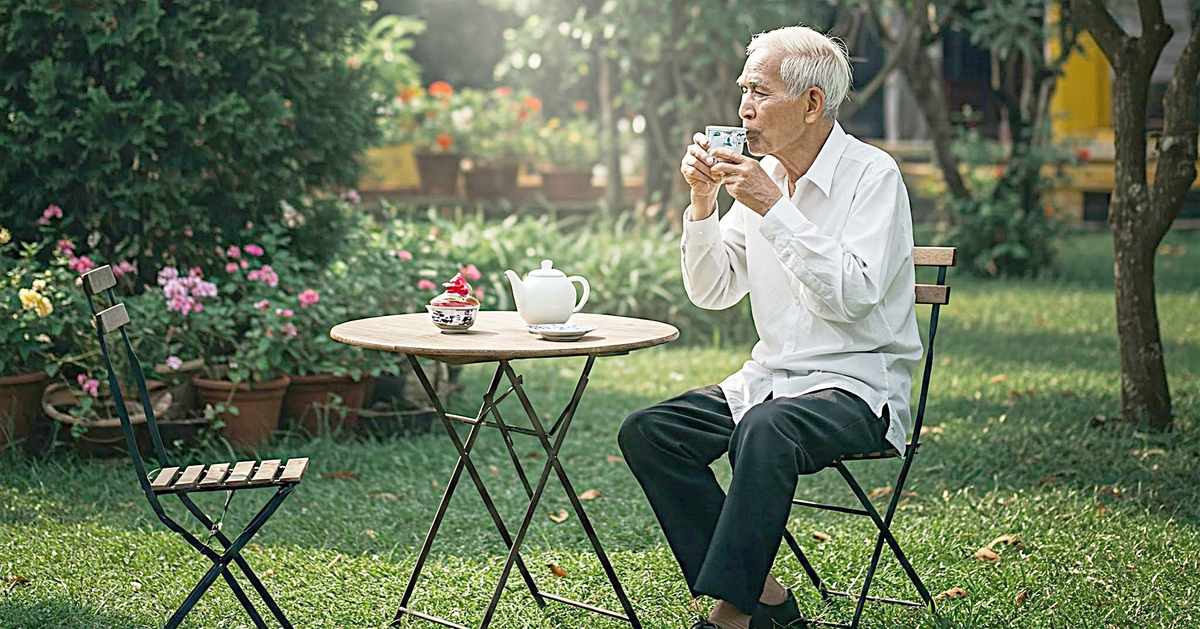 Ba ngồi đâu đó, lâu lâu