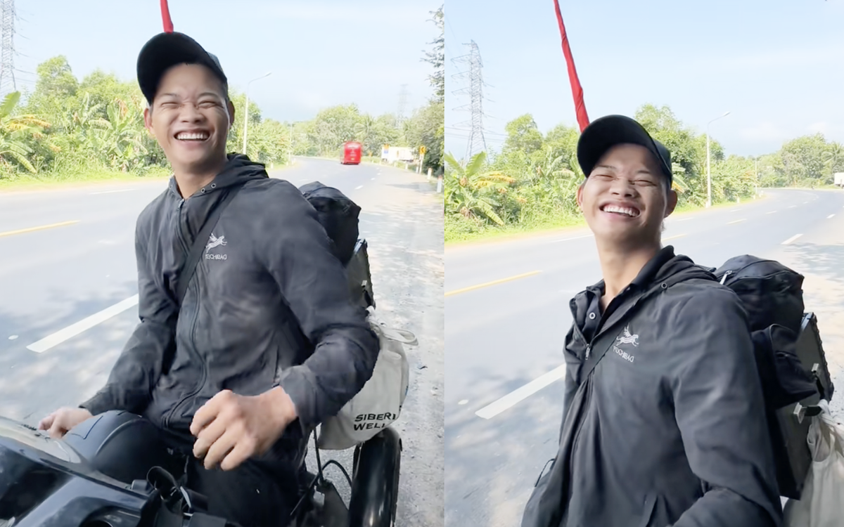 Chàng trai khuyết tật chạy xe cả tháng để vào TP.HCM xem diễu binh, diễu hành