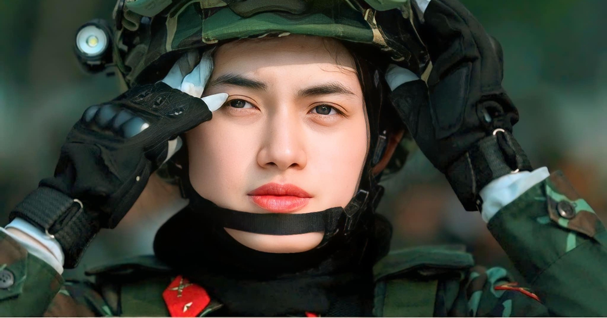 Nữ hạ sĩ quan diễu binh 'đẹp như hoa hậu' muốn phục vụ lâu dài trong quân đội