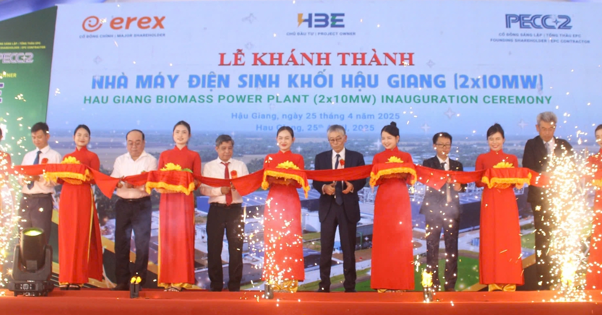 Vận hành nhà máy điện sinh khối dùng trấu đầu tiên tại Việt Nam