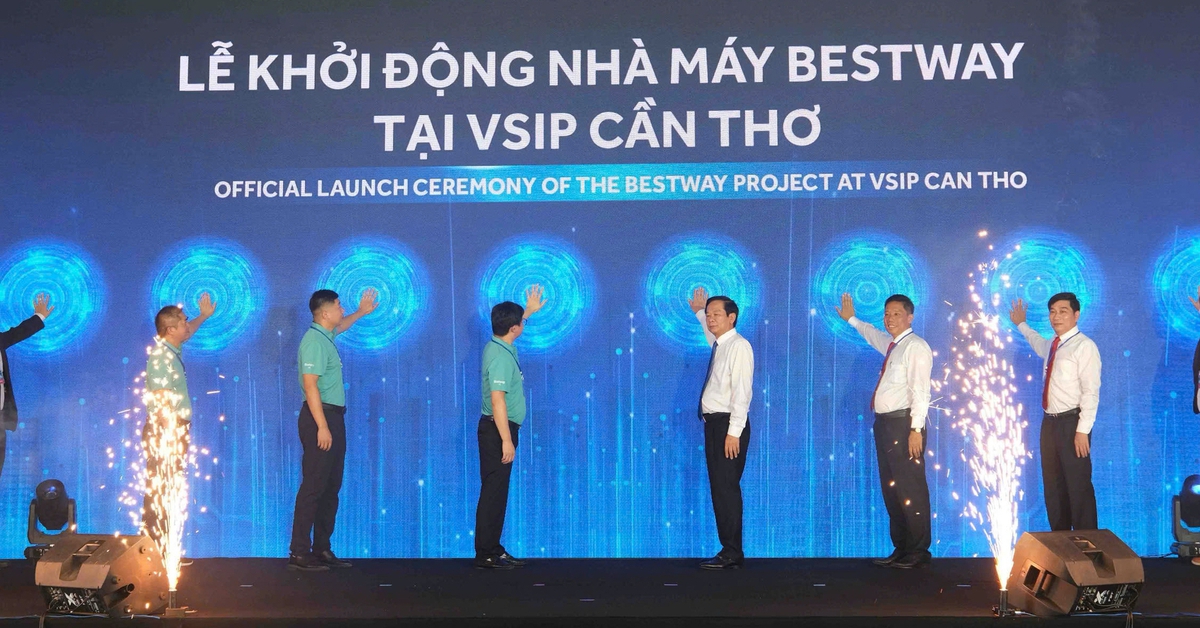 Khởi động nhà máy 300 triệu USD tại Khu công nghiệp VSIP Cần Thơ