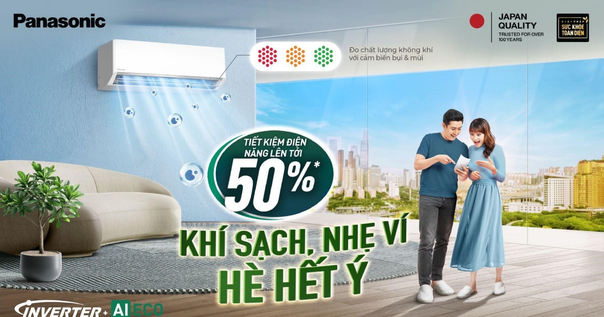 Điều hòa Panasonic XU 2025: Thông báo chất lượng không khí, tiết kiệm đến 50% tiền điện