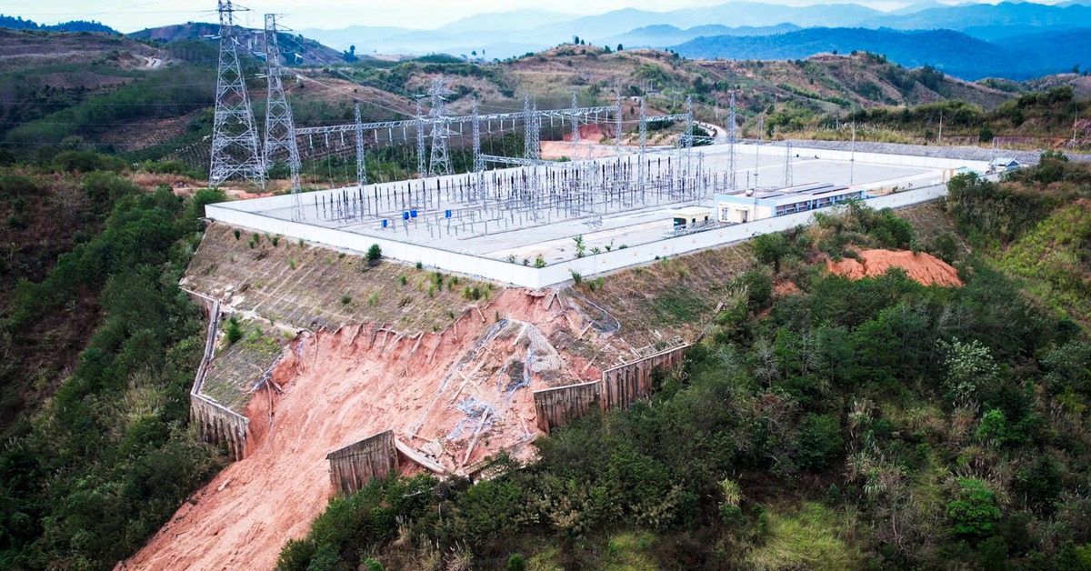 Kon Tum công bố tình huống khẩn cấp sạt lở Trạm cắt 220kV Bờ Y