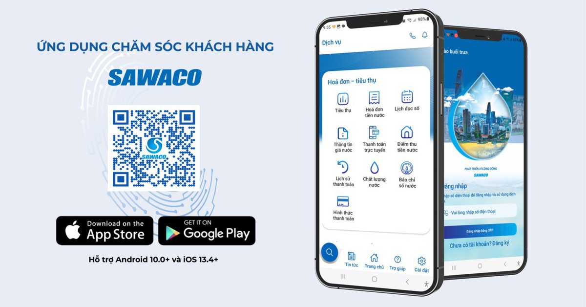 SAWACO triển khai ứng dụng Chăm sóc Khách hàng