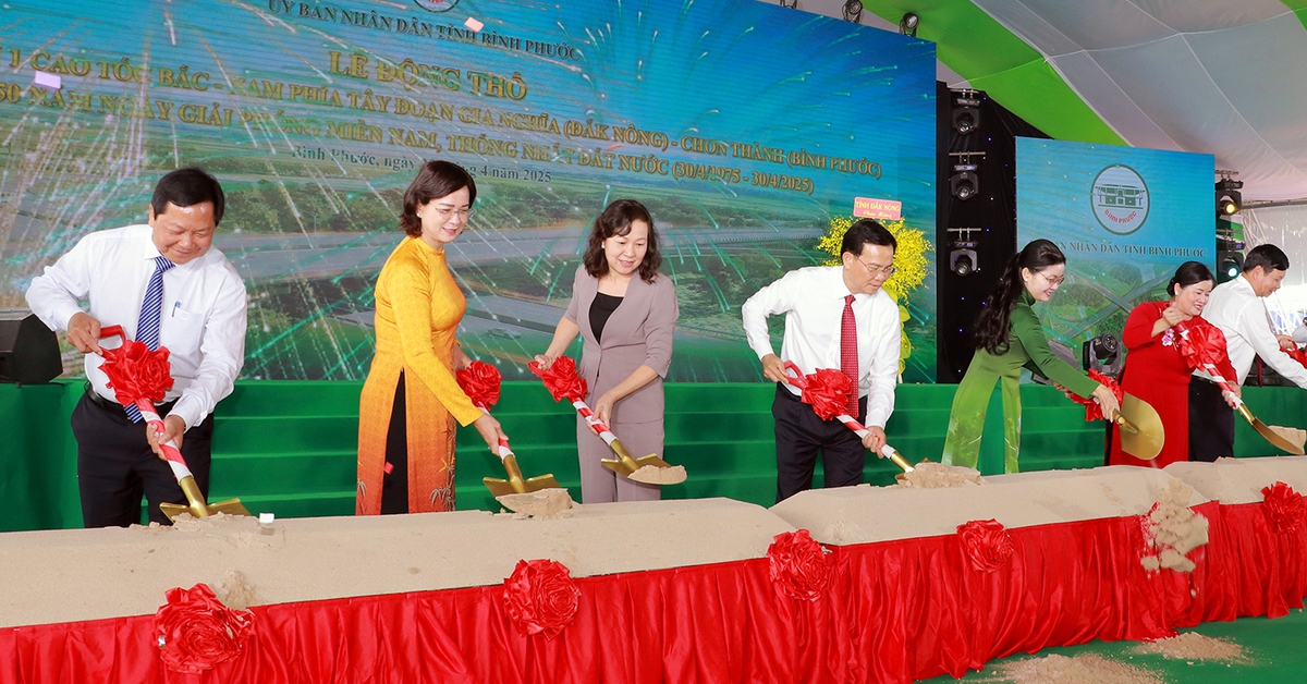 Cao tốc Gia Nghĩa - Chơn Thành: Bình Phước động thổ dự án thành phần gần 20.000 tỉ đồng
