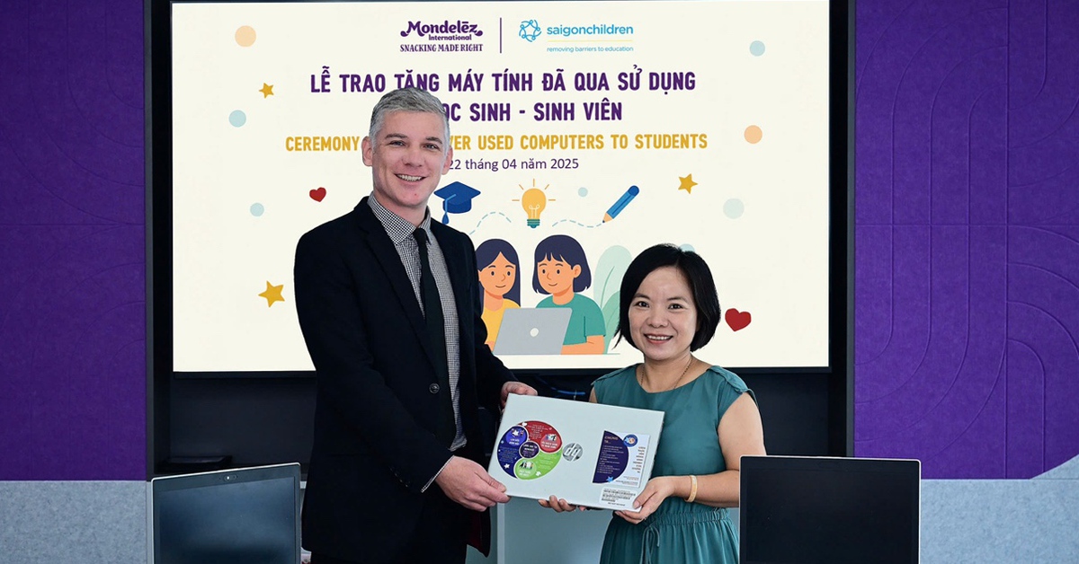 Mondelez Kinh Đô hỗ trợ học sinh, sinh viên nâng cao chất lượng học tập