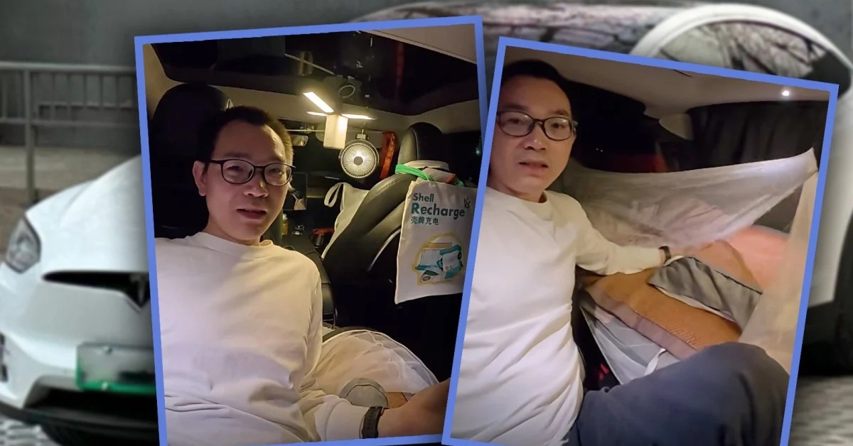 Có nhà riêng vẫn sống trong xe điện, người đàn ông nói 'được thuê nhà miễn phí cũng không đổi'