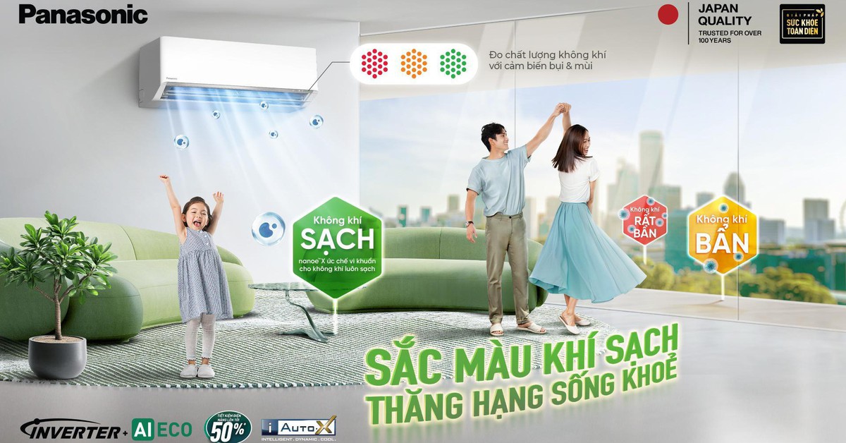 Nhận diện chất lượng không khí với điều hòa Panasonic thế hệ mới