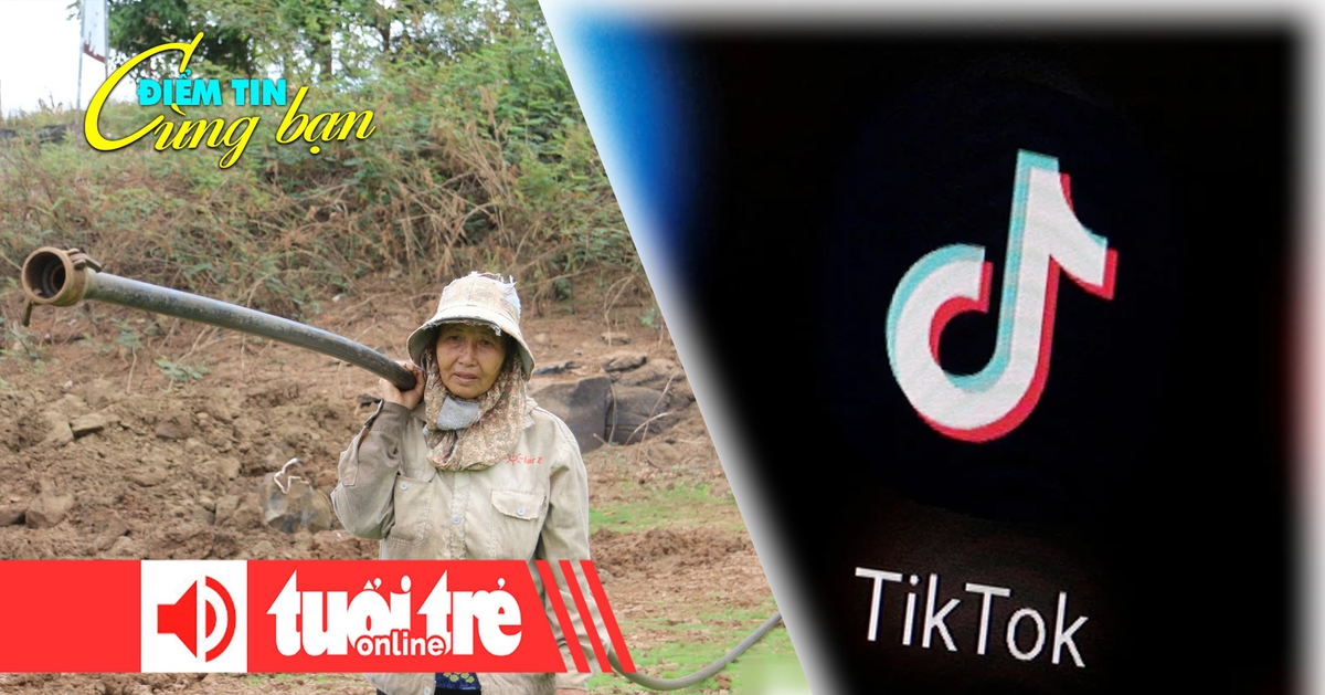 Điểm tin 8h: ‘Gồng mình’ chống hạn cứu cây trồng; Amazon đề nghị mua lại TikTok vào phút chót