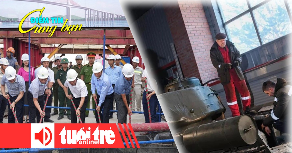 Điểm tin 8h: Hợp long cầu vượt biển dài nhất miền Trung; Nga phục chế tăng T-34 để duyệt binh