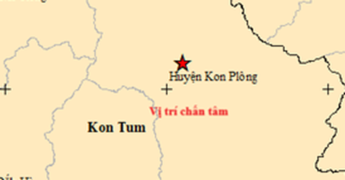 Trưa nay, Kon Tum lại xảy ra 6 trận động đất liên tiếp