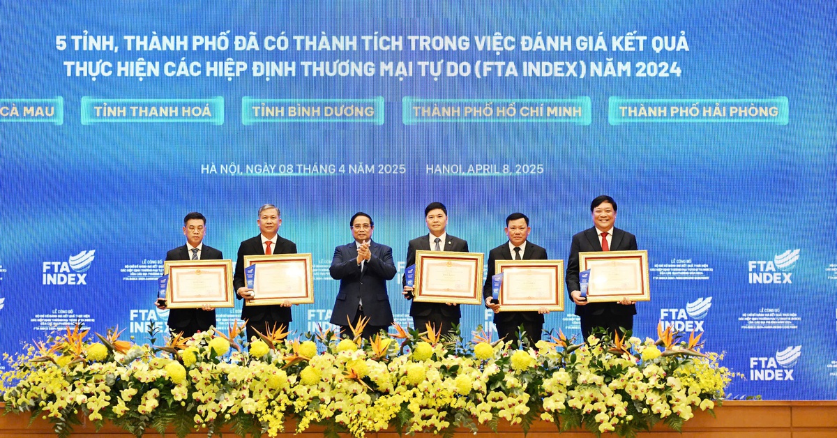 Lộ diện tỉnh đầu bảng, chót bảng xếp hạng đánh giá thực hiện hiệu quả các FTA
