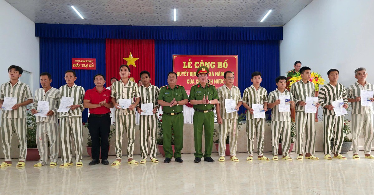 Đặc xá cho 58 phạm nhân ở Trại giam Kênh 7