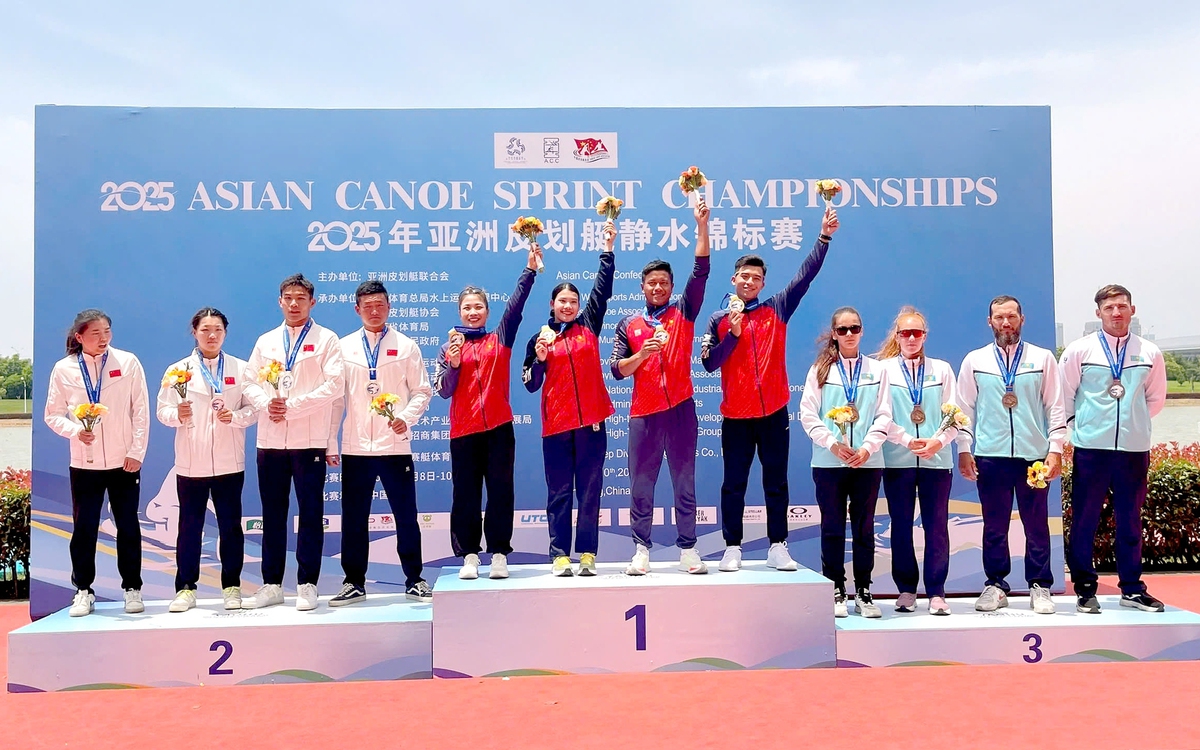 Canoeing Việt Nam giành huy chương vàng châu Á