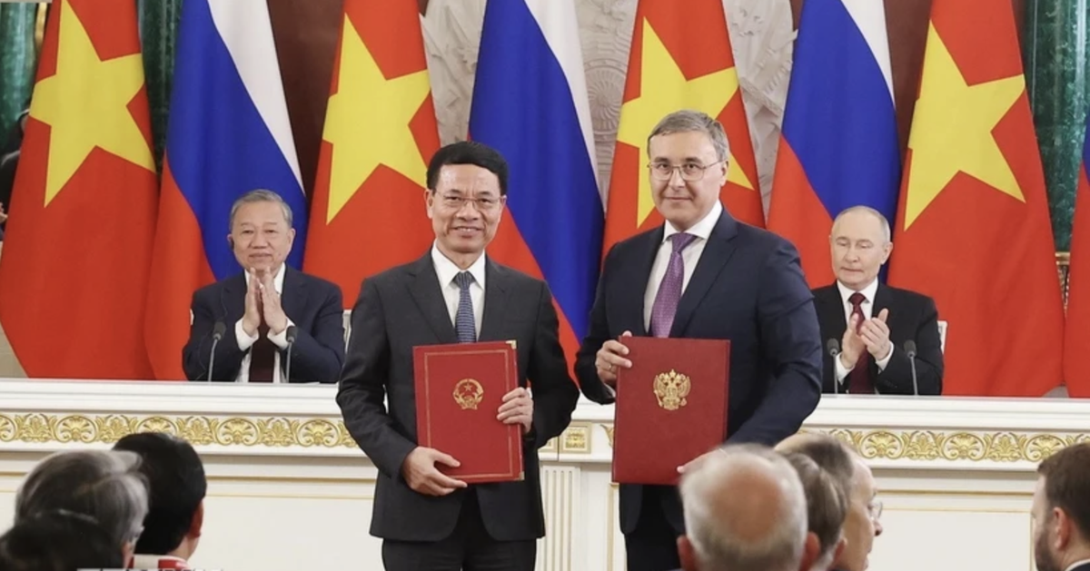 Việt Nam và Nga trao nhiều văn kiện hợp tác trên nhiều lĩnh vực
