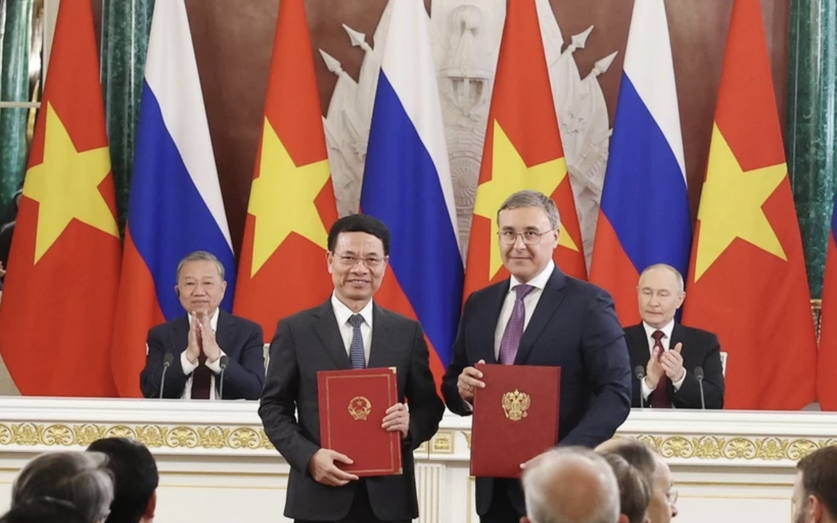 Việt Nam và Nga trao nhiều văn kiện hợp tác trên nhiều lĩnh vực