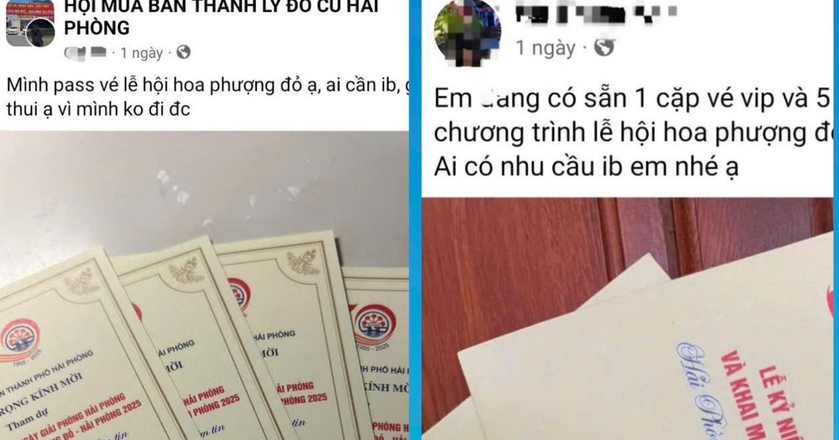 Vé lễ hội Hoa Phượng đỏ bán tràn lan trên mạng, giá lên tới 3 triệu đồng/cặp