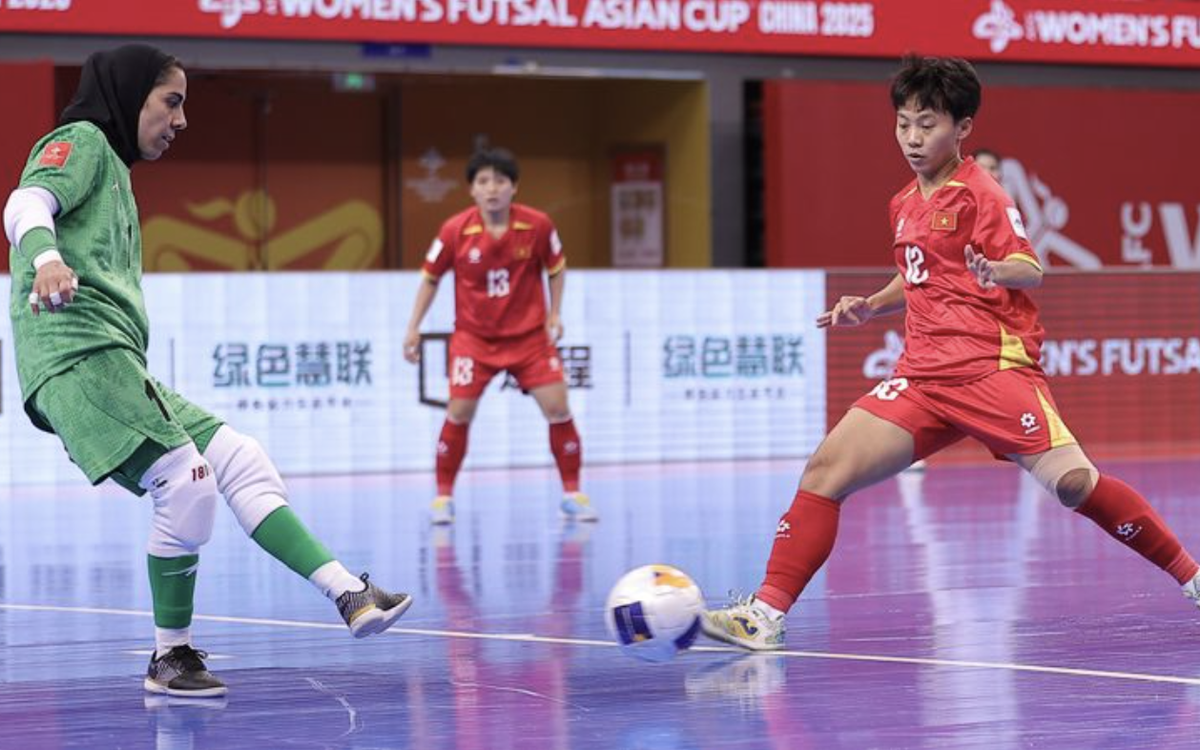Tuyển futsal nữ Việt Nam chuẩn bị kỹ cho trận tứ kết châu Á