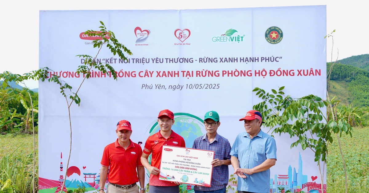 Dai-ichi Life Việt Nam góp trồng hơn 10.000 cây xanh tại rừng phòng hộ Đồng Xuân, Phú Yên