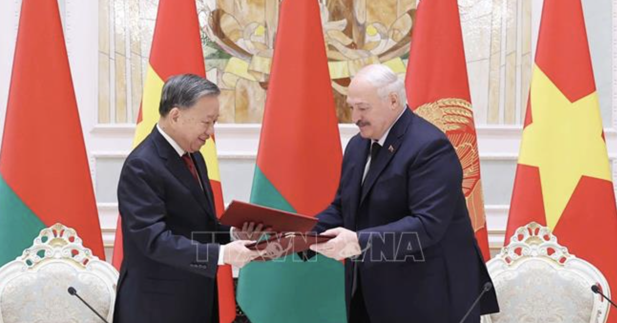 Thiết lập quan hệ Đối tác chiến lược Việt Nam - Belarus