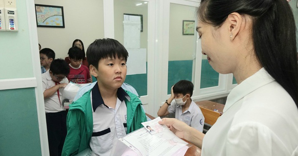 Khảo sát để tuyển sinh lớp 6 Trường Trần Đại Nghĩa vào ngày 16-6