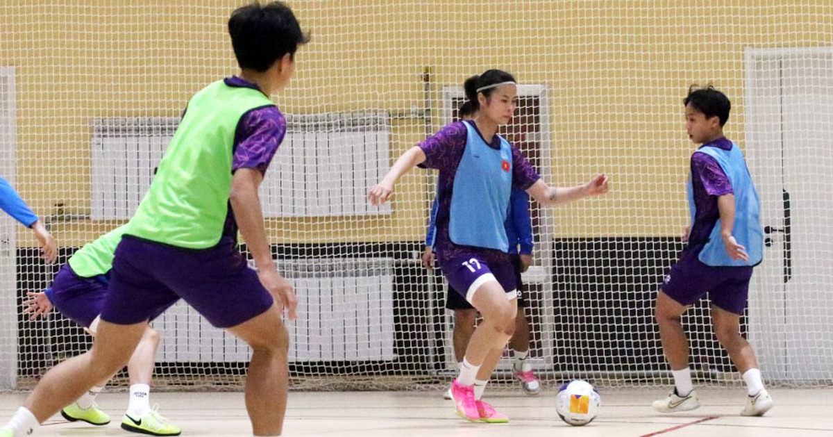 Tuyển futsal nữ Việt Nam lên chiến thuật đấu Nhật Bản