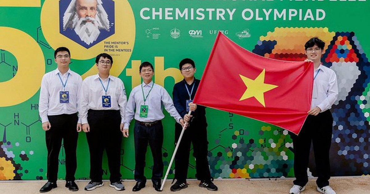 Bốn học sinh Việt Nam giành huy chương vàng, bạc kỳ thi hóa học 'khó nhất hành tinh'