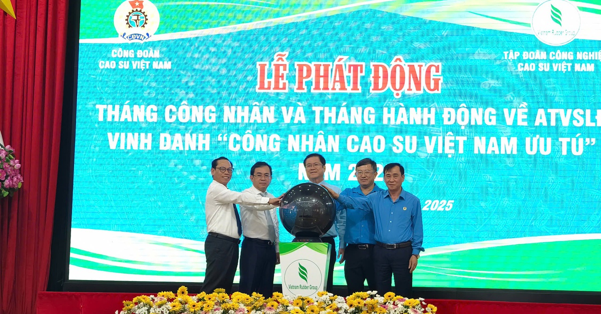 Ngành cao su triển khai chuỗi hoạt động kéo dài 3 tháng, chăm lo đời sống gần 79.000 lao động