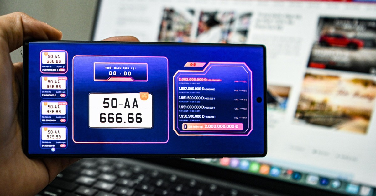 Biển số xe máy 50AA-888.88 được đấu giá 1,455 tỉ đồng, nhiều biển số đẹp khác đã được nộp tiền