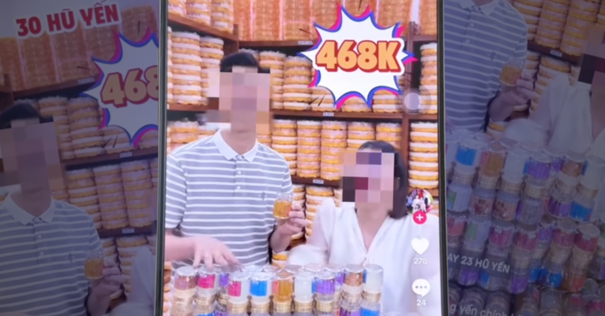 Yến sào 13.000 đồng/hũ của TikToker Quyền Leo Daily bán đang bị hoài nghi về chất lượng