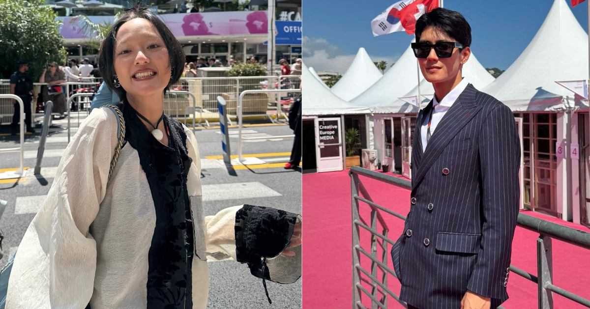 Đạo diễn Bùi Thạc Chuyên cùng dàn sao quảng bá điện ảnh Việt tại Cannes