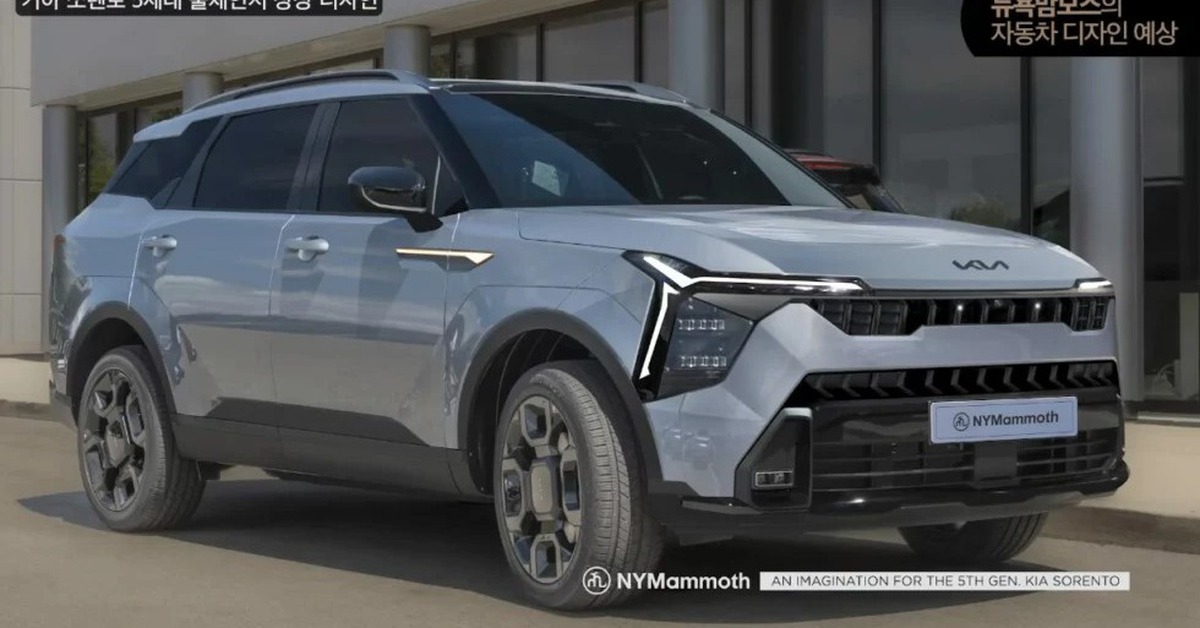 Kia Sorento đời mới sẽ ra mắt 2026: Đổi mới toàn diện nội ngoại thất, máy hybrid chủ lực
