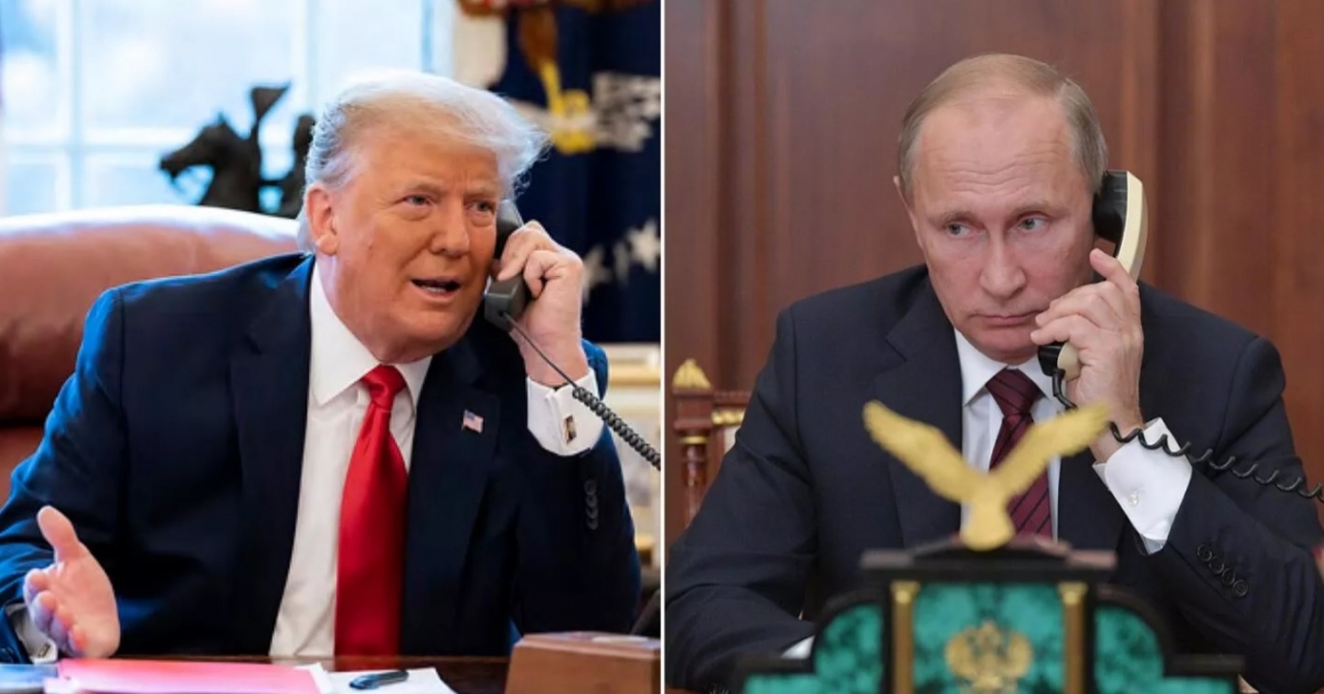 Ông Trump gọi ông Zelensky trước, điện đàm với ông Putin sau