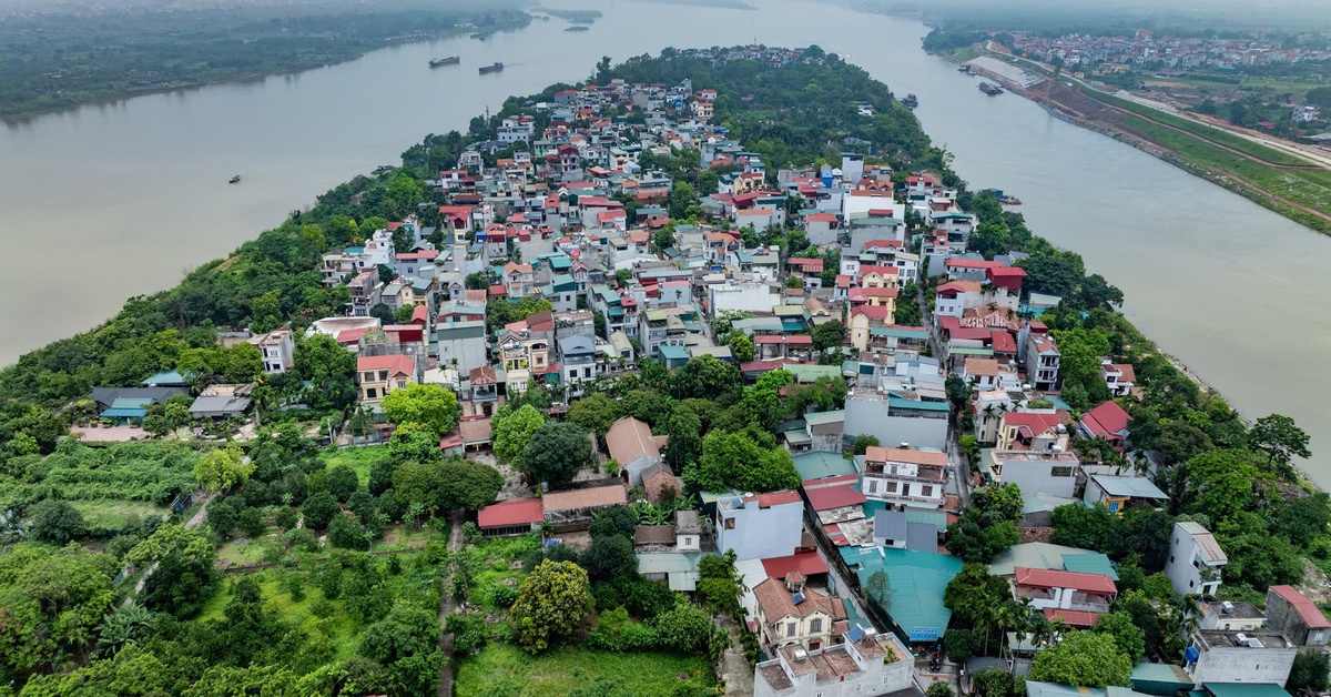 Toàn cảnh khu vực cầu Tứ Liên sẽ đi qua sau khi xây dựng xong
