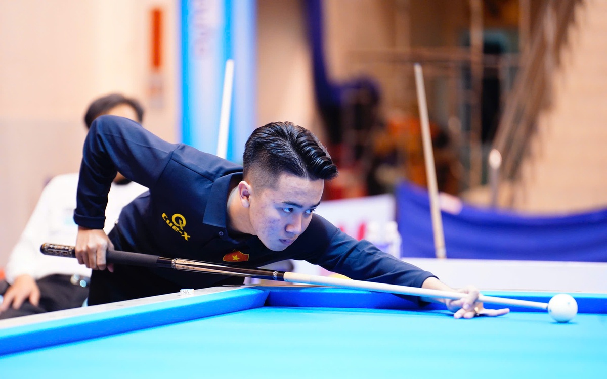 Tài năng trẻ billiards Việt Nam lại tỏa sáng, đi tiếp ở World Cup billiards TP.HCM