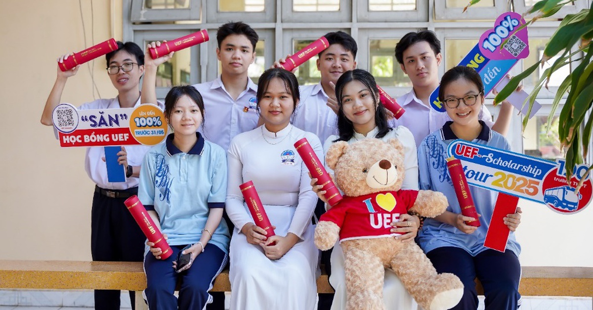Học sinh Tây Nam Bộ nhận học bổng lên đến 100% từ UEF