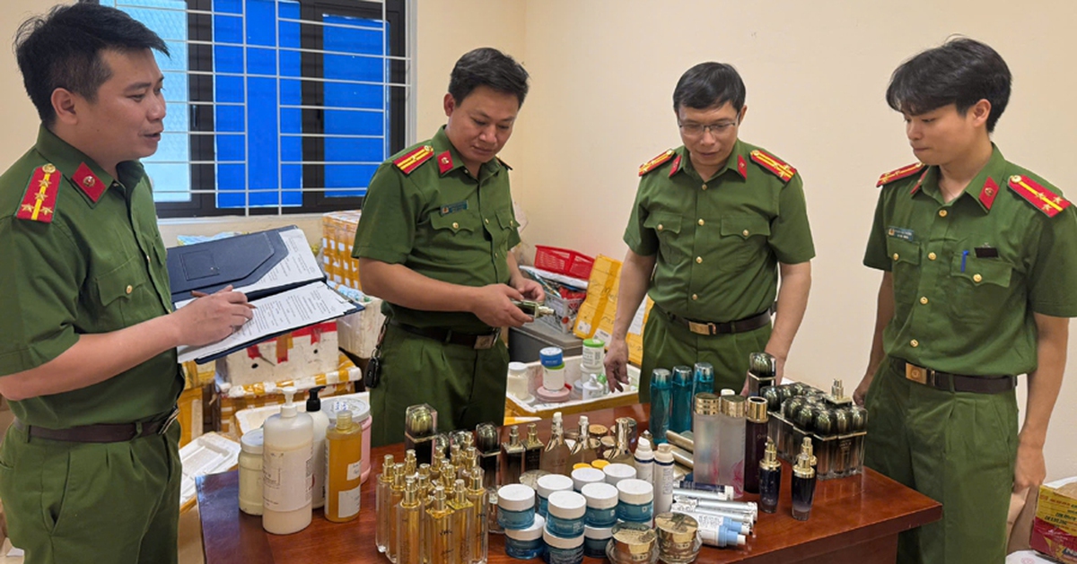Triệt phá cơ sở sản xuất, buôn bán mỹ phẩm giả số lượng lớn