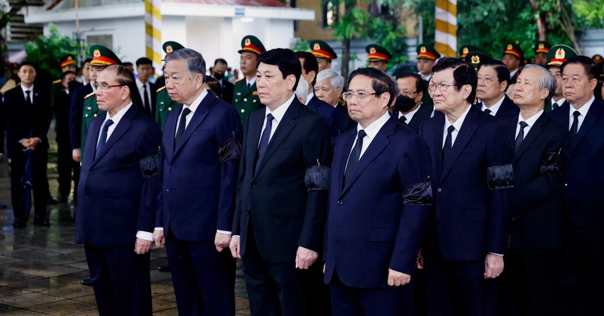 Lãnh đạo Đảng, Nhà nước ghi sổ tang tiễn biệt nguyên Chủ tịch nước Trần Đức Lương