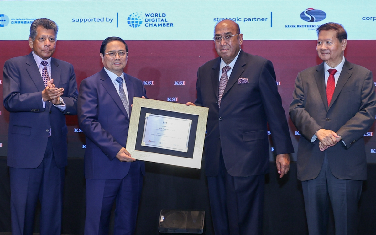 Thủ tướng Phạm Minh Chính được vinh danh là Nhà lãnh đạo ASEAN tiêu biểu 2025
